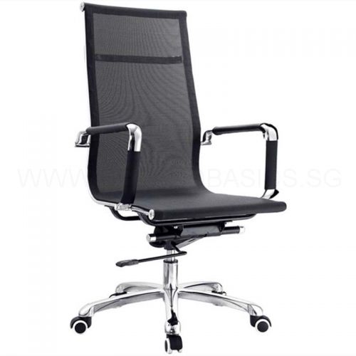 Eames Office Chair Mesh High Back Replica Black Bedandbasics