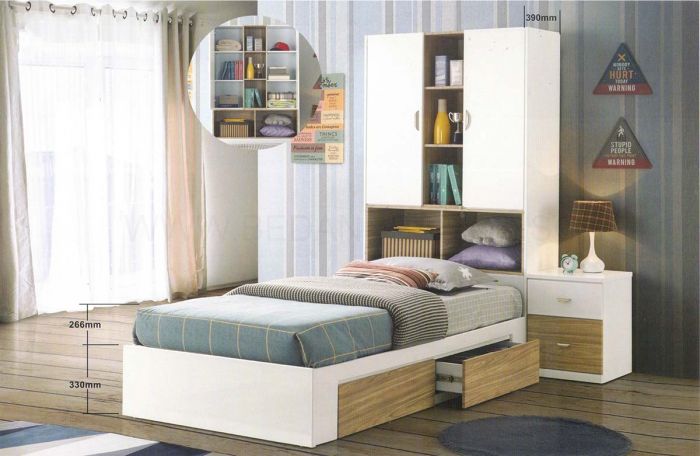 Franzer Bed Frame Super Single Size, Super Single Bed Frame Size
