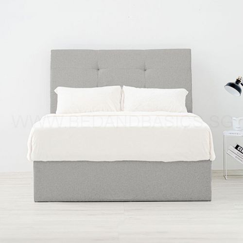 Holmvam Storage Bed Frame Stain, Simple Bed Frame King Size Dimension In Cm Singapore