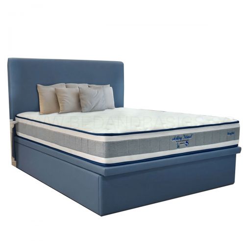 Mattress Storage Bed Frame Set, Queen Bed Frame And Mattress Bundle