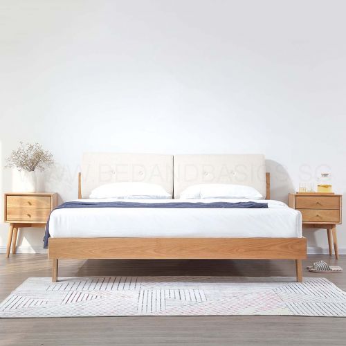 Nara American Oak Wood Bed Frame With, American Oak Bed Frame