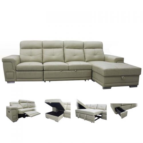 Norica Extendable Storage Sofa Bed