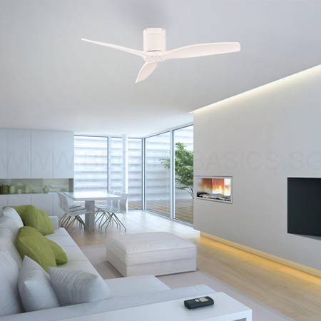 Fan Quincy Spin Pearl White Ceiling