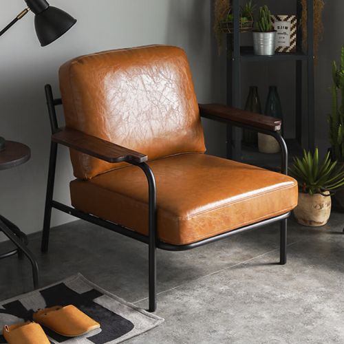 Sanctum Soft Leather Armchair 1 Seater, Leather Accent Chairs With Arms