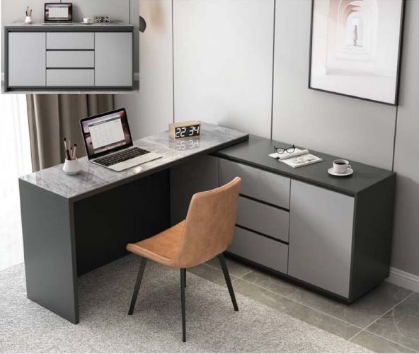 Jeff Study Table with Storage, Office & Study Room Furniture Singapore  (SG)