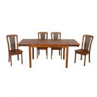 Elmways Solid Wood Extendable Dining Table with Chairs