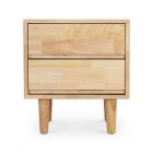 Hedia Solid Wood Side Table