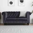 Hugo Chesterfield 2 Seater Sofa - Velvet (Stain Resistant)