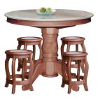 Lois Natural Marble Dining Set 006
