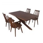 Odette Solid Wood Dining Table with Chairs