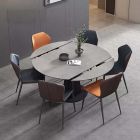 Rocco Rotary Sintered Stone Dining Table with 4 Chairs