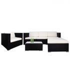 Summer Modular Sofa Set II, White Cushions