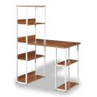 Zola Study Table with Storage Shelves