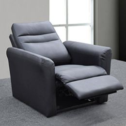 Amari Half Leather Recliner Armchair