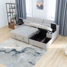 Angelo Extendable Storage Sofa Bed (High Tech Fabric) 