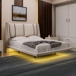 Ansel Floating Bed Frame with LED