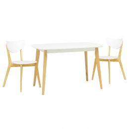 Arthur 1.2m Dining Table + 2 Dining Chair (1+2)