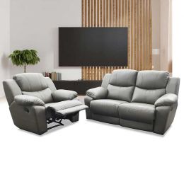Audria Leatherette Recliner Sofa