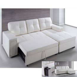 Blaum Leatherette Extendable Sofa Bed