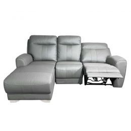 Brandan Genuine Leather Electric Recliner Sofa