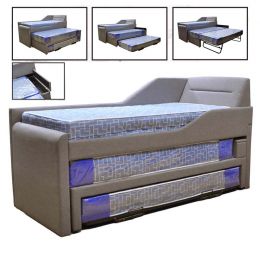 Ceceli Double Pull-Out Bed with Trundle