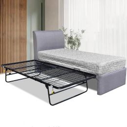 Coleta Fabric Pull Out Bed Frame (Single)