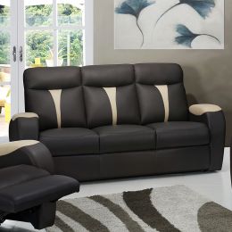 Corado Leatherette Recliner Sofa