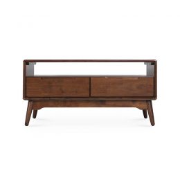 Crestving Solid Wood Coffee Table