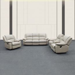 Deon Leatherette Recliner Sofa