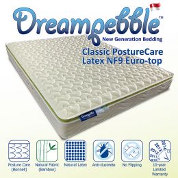 Dreampebble GreenFeel Classic PostureCare Latex NF9 Euro-top Mattress