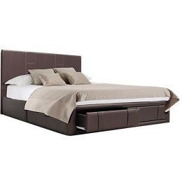 Eleanor Yates Faux Leather Drawer Bed Frame