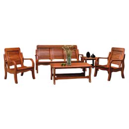 Denot Solid Wood Sofa Set