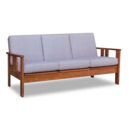 Mizuki Classic Solid Wood 3 Seater Sofa I