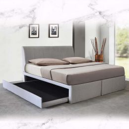 Gorion Fabric Bed Frame with Pullout Base