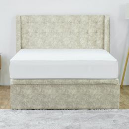 Haley Storage Bed Frame (Marble Velvet)