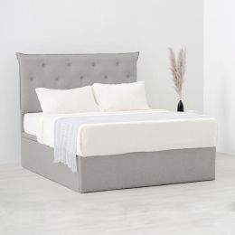 LITTKE Storage Bed Frame (Stain-Resistant Fabric)