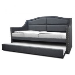 Lysa Fabric Daybed Pull Out Bed Frame