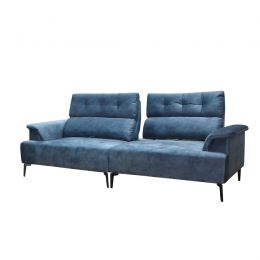 Ascot Sliding Backrest Sofa (Velvet)