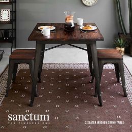 Sanctum Solid Wood Dining Table Only (2 Seater)