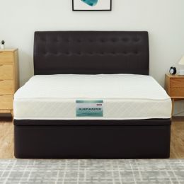 Vazzo 8" Sleep Master Spring Mattress and Baronial Storage Bed Bundle