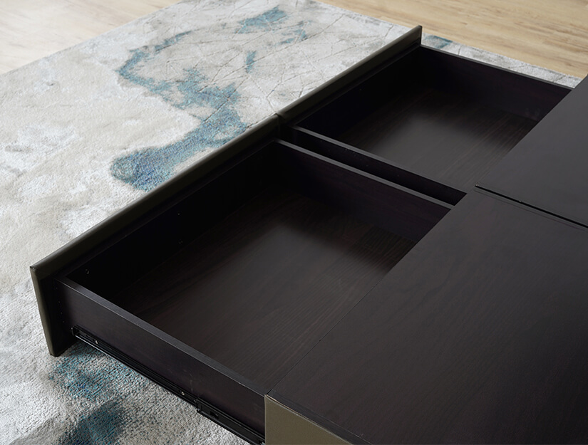 Spacious drawers with soft closing. Conveniently accessible. Store your everyday essentials.