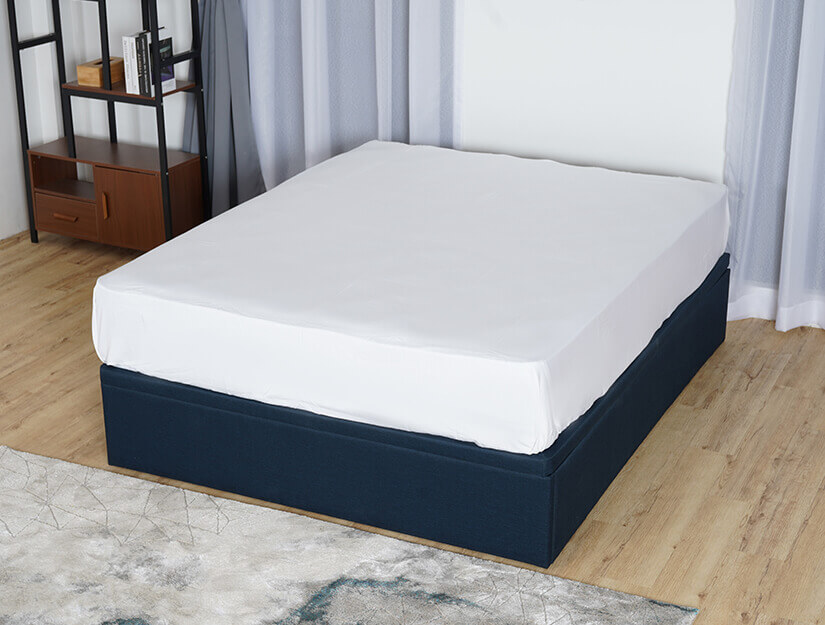 Divan style storage bed. Minimalist design and easy to match. 