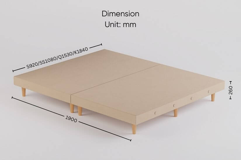 The dimensions of the Mila Bed Frame