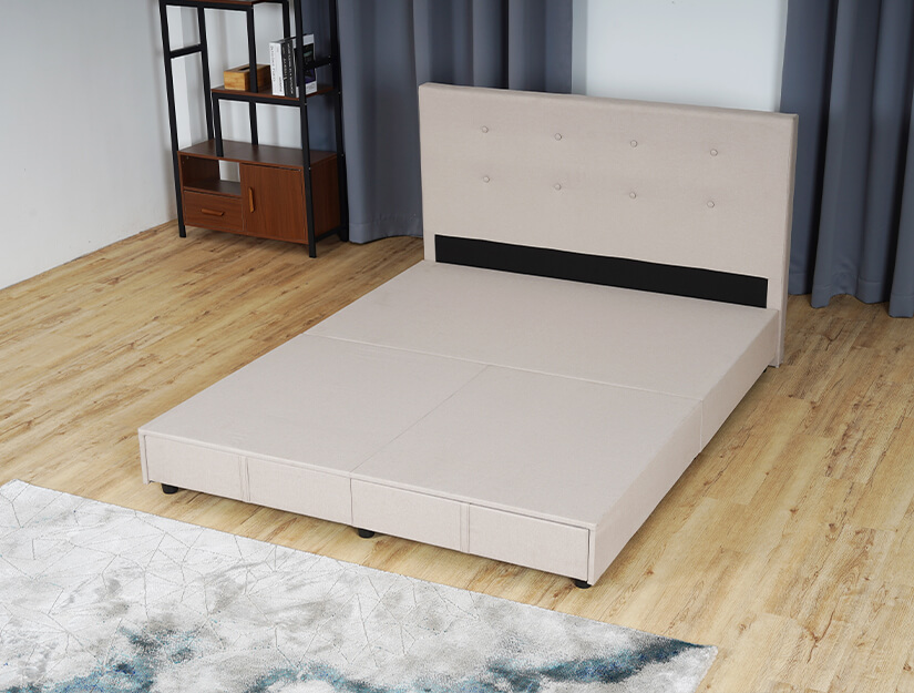 Flat mattress support base suitable for all mattress types.