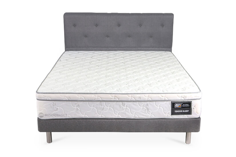 Classic button-tufted design with elegant sturdy chrome colored metal legs. 