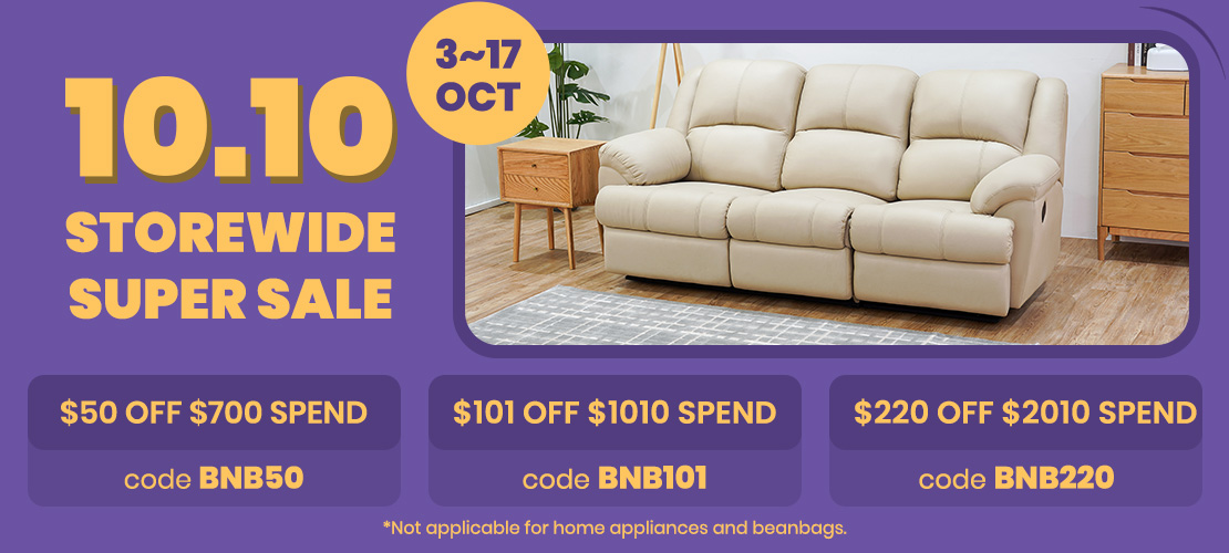 10.10 Storewide Furniture Sale Now On