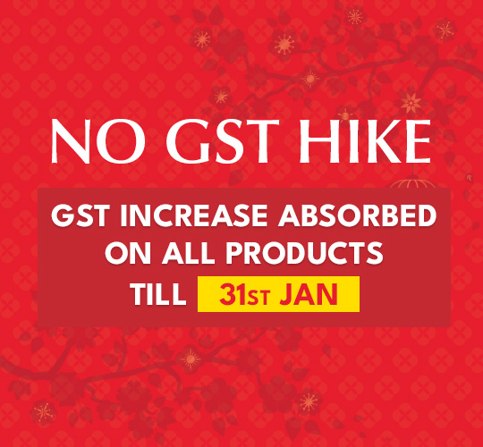 GST Increase Absorbed till 31st Jan 2023.