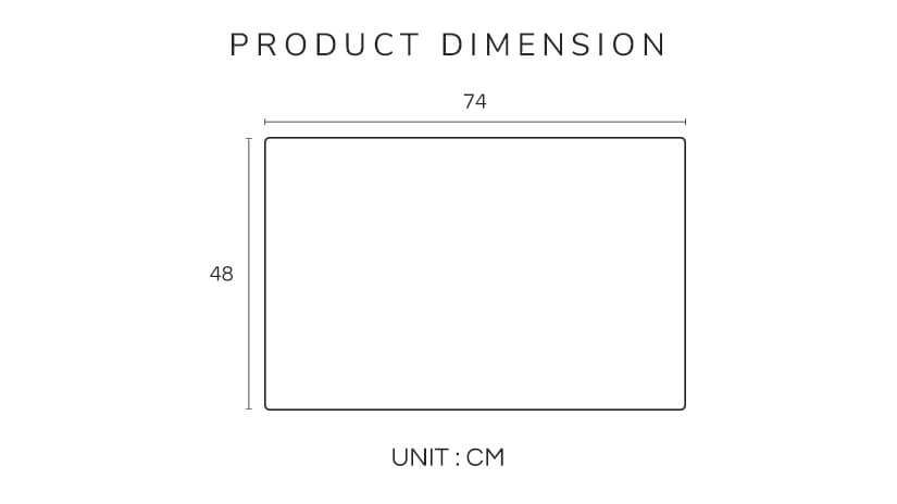 The dimensions of the Nuloft Natural Tencel Pillow Case Set.