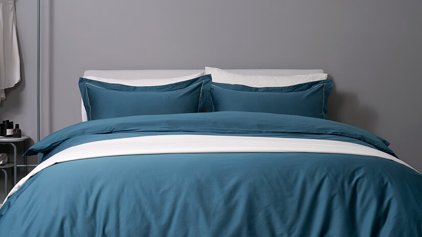 Azure Blue adds a touch of luxury to any bedroom. Convert your bedroom into a vacation suite.
