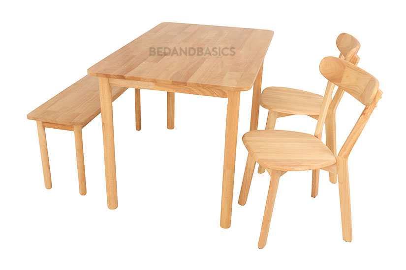 Complete your dining set with the Moji Solid Wood Dining Chair.